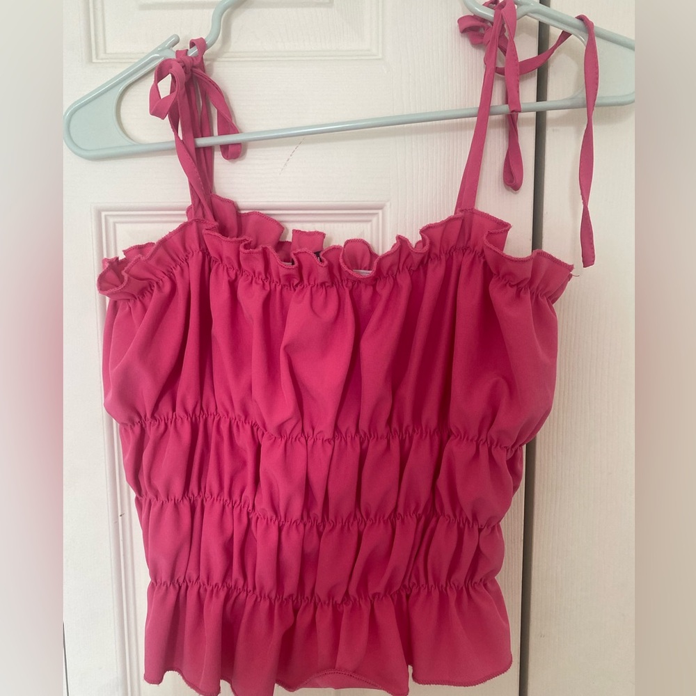 SHEIN Ruched Tank Top
